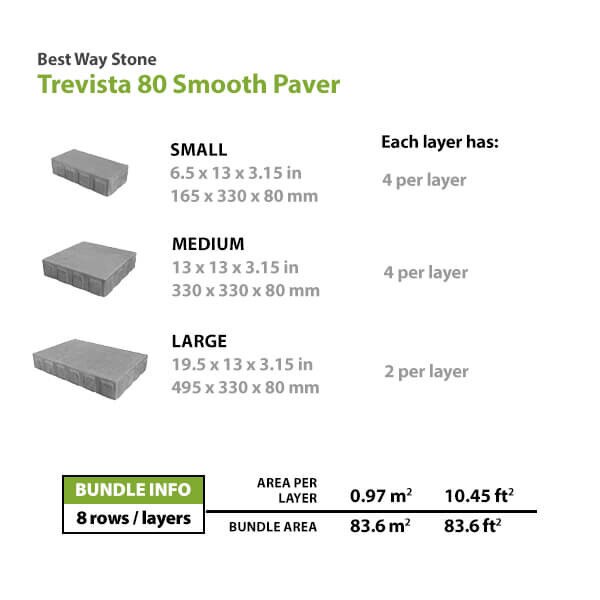 Best Way Stone Trevista 80 Paver